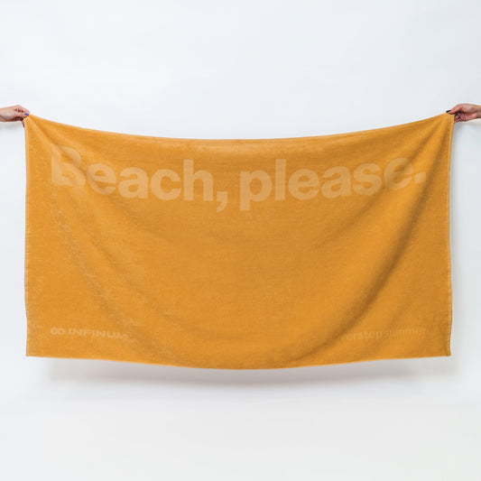 Cotton Beach Towel — Yellow