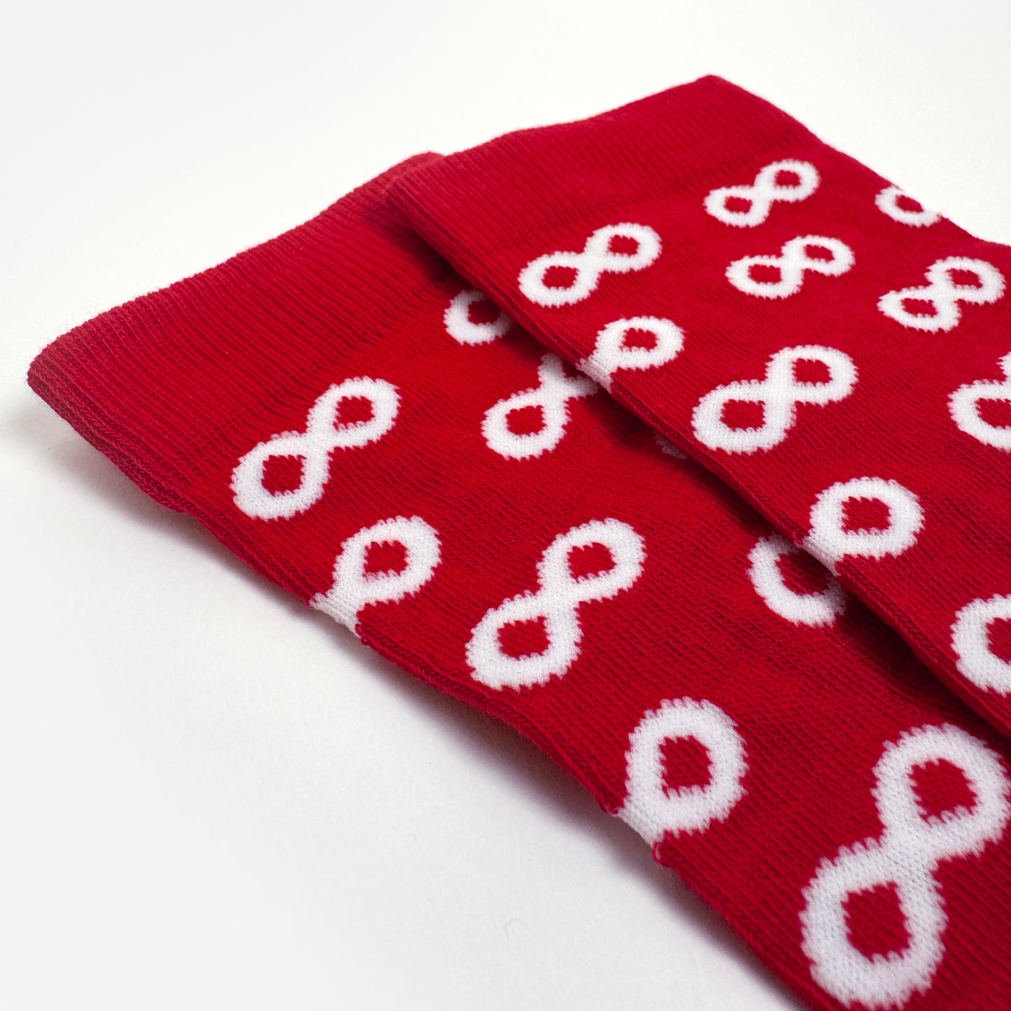 Infinite Infinum red socks